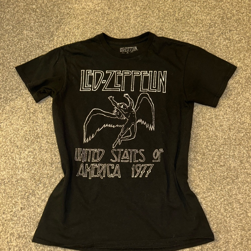 Led Zeppelin Black Graphic T-Shirt
